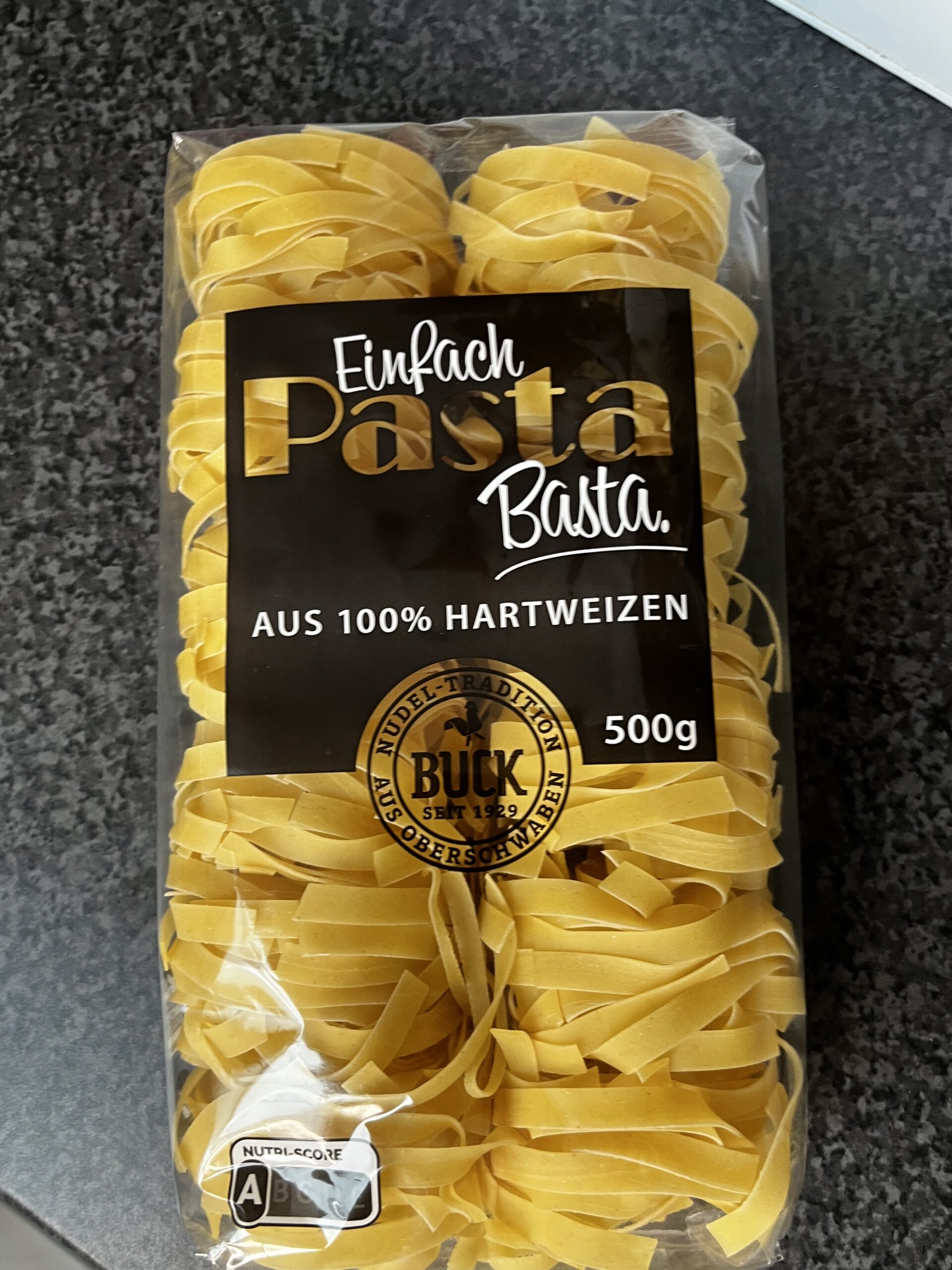 Einfach Pasta. Basta Hartweizen Nudeln von Buck