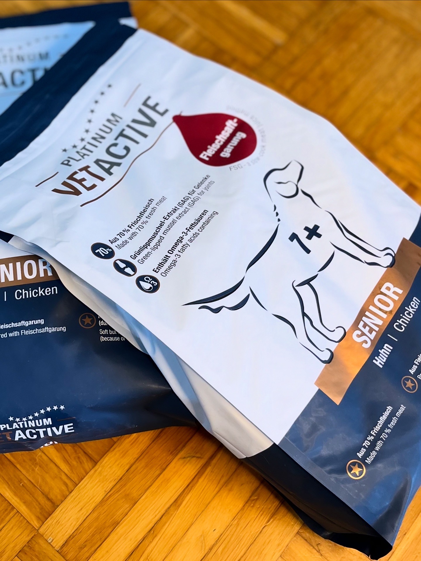 Platinum Vetactiv Senior Hundefutter Huhn (Fleischsaftgärung)