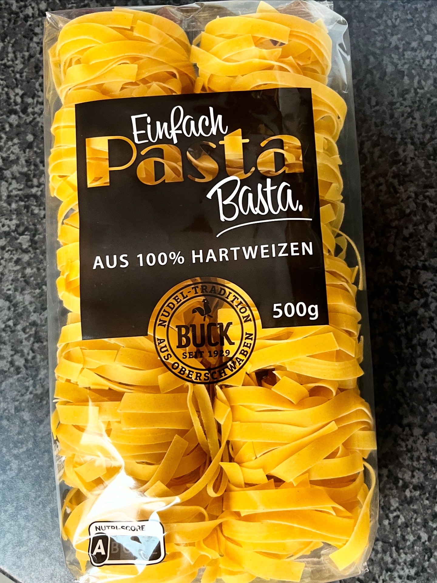 Pasta ‚Einfach Pasta. Basta.‘ von Buck