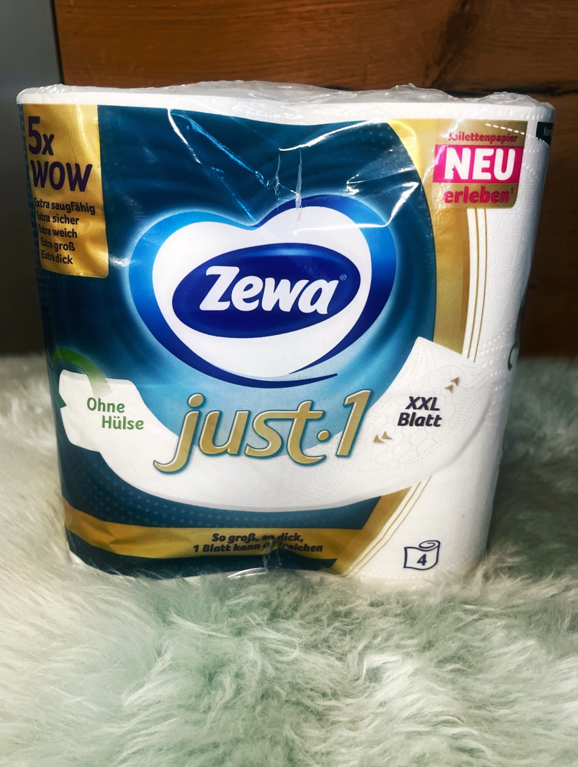 Zewa Just 1 one Toilettenpapier Klopapier 